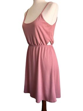 Volcom Dusty Pink Mini Cutout Dress Small EUC Beach Coastal Summer Vacation